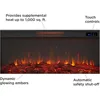 59" Landscape Electric Fireplace with Mantel for Living Room or Bedroom, Replaceable Fireplace Insert Heater, Log and Flame 6