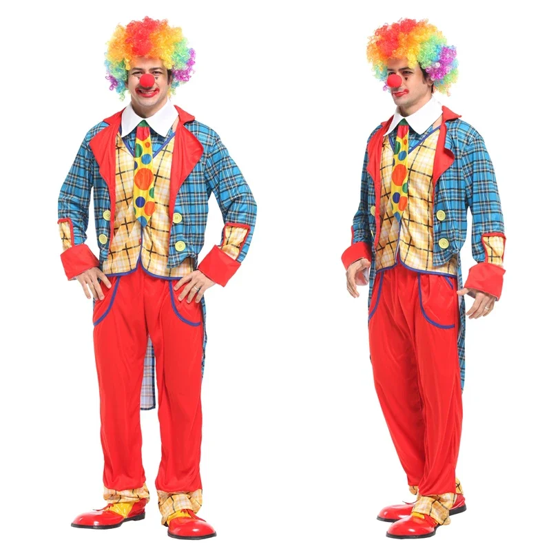 

Halloween Newest Fancy Dess Holiday Cosplay Costume Party Adult Clown Suit Street Performance Clothing Circus Performance