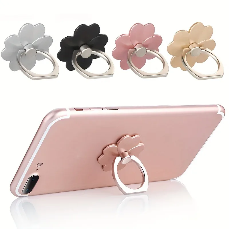 Durable 360° Rotating Magnetic Phone Ring Stand with Foldable Metal Finger Grip