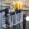 Clear Acrylic Makeup Brush Holder Desk Cosmetic Organizer Lipstick Storage Box Nail Polish Display Stand Rack Jewelry Case 2