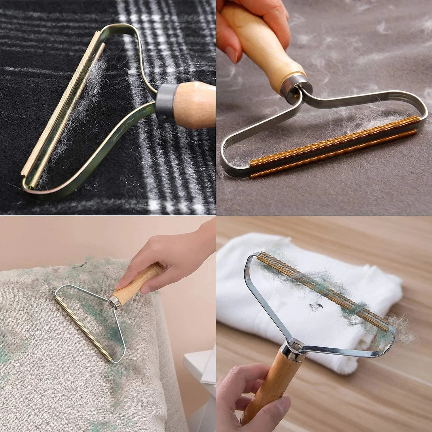 3PCS Hair Ball Stripper Manual Home Brush Tweed Dehairer Carpet Wool Coat Shaving Brush Tool Portable