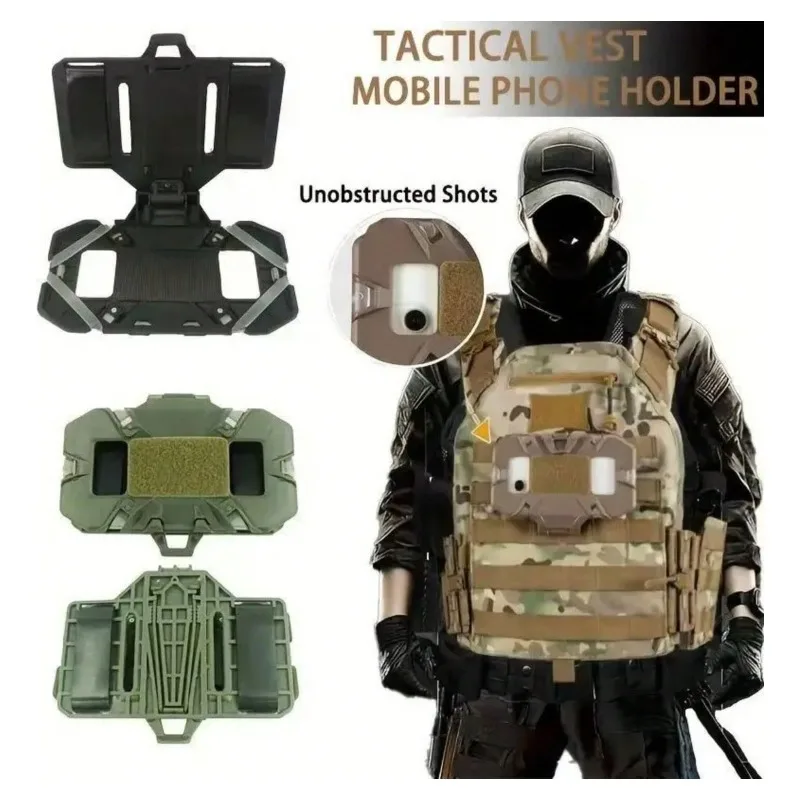 NEW Tactical MOLLE Folded Navigation Board Mobile Phones Navigator Holder Vest Chest Bag Admin Panel Hunting Vest Accessories