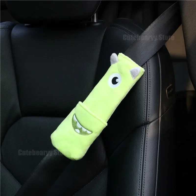 Seat Belt Pads Disney Mickey Seat Belt Shoulder Pads Cute Cartoon Soft Comfortable Universal Auto Seat Belt Protection Accessories Decoration