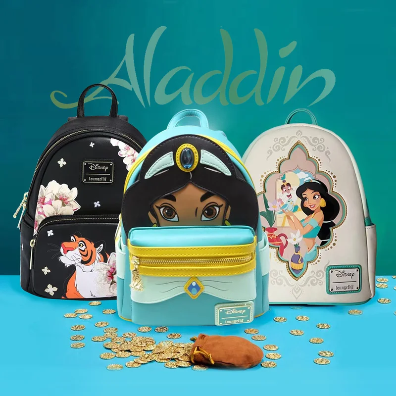 disney jasmine mini backpack Princess - 12" Jasmine Backpack | Disney's Aladdin School Supplies for Toddler Girls On the back Loungefly Disney Jasmine Lavender Mini