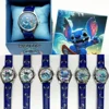 Cartoon Stitch  Box Watch Pointer Quartz Children Box Gift Watch Girls Kawaii Stitch Box Cute Girly Heart Watch Birthday Gift 6