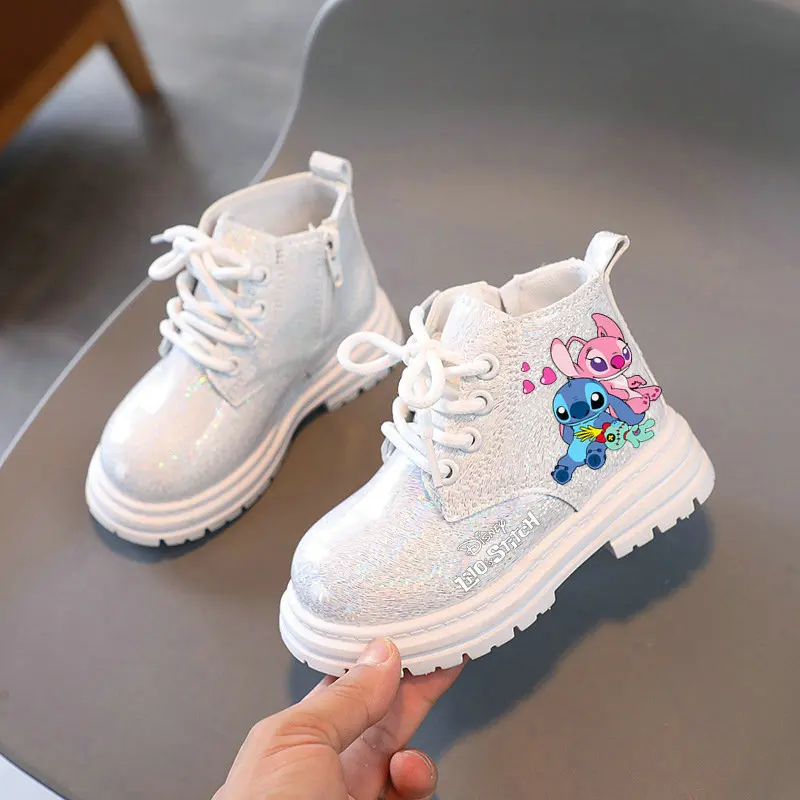 Children Boots Winter velvet Ankle Anime Cartoon Girl Flat Bottom Warm Toddler Boys Casual Shoes