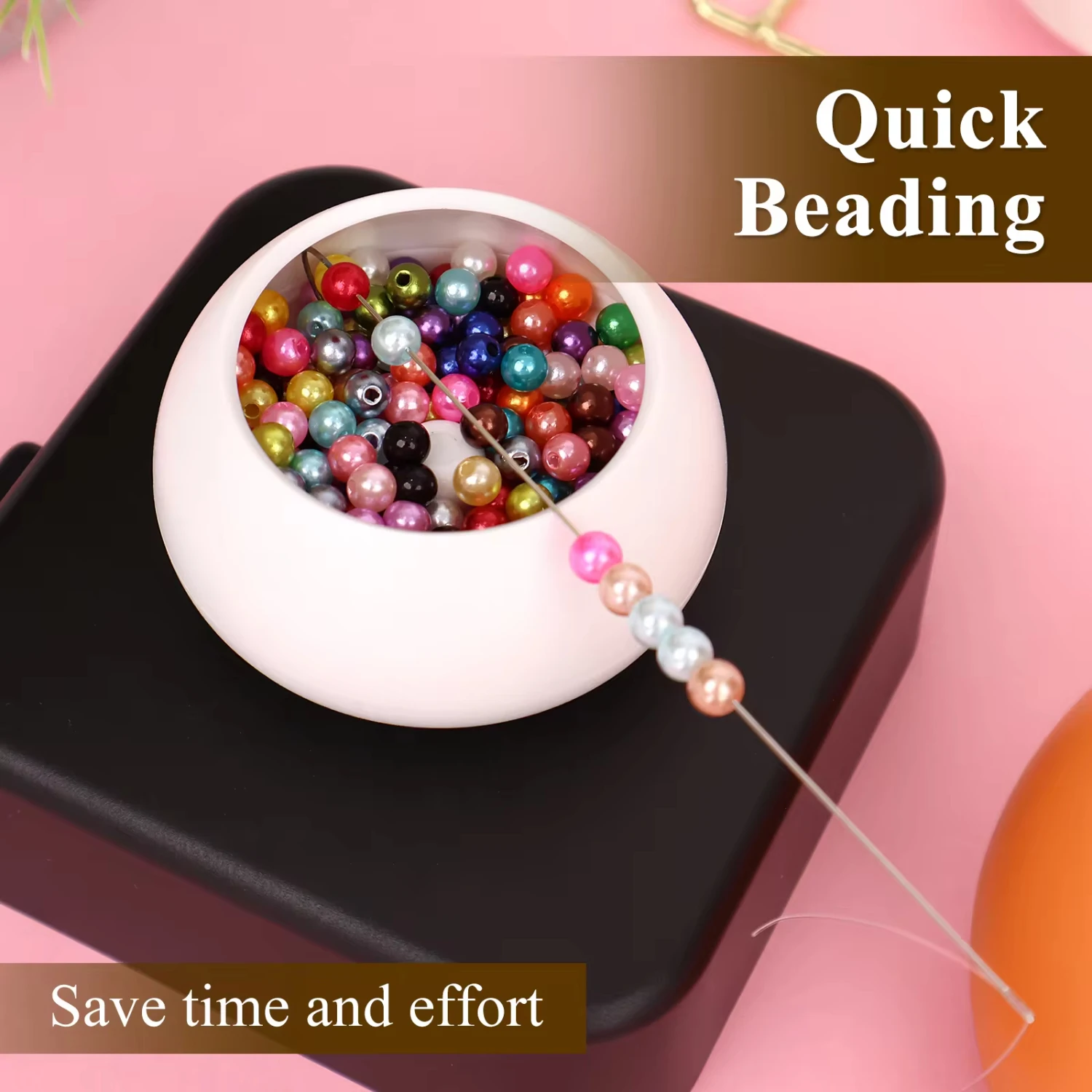 Bead Bowl Spinner Set Bead Spinner DIY Jewelry Making Clay Beads With Needle And Thread Making Waist Beads