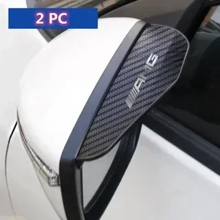 2Pcs Rearview mirror carbon fiber waterproof passport For Mercedes Benz AMG GLC GLE GLB GLS W204 W205 W203 W211 W212 W213