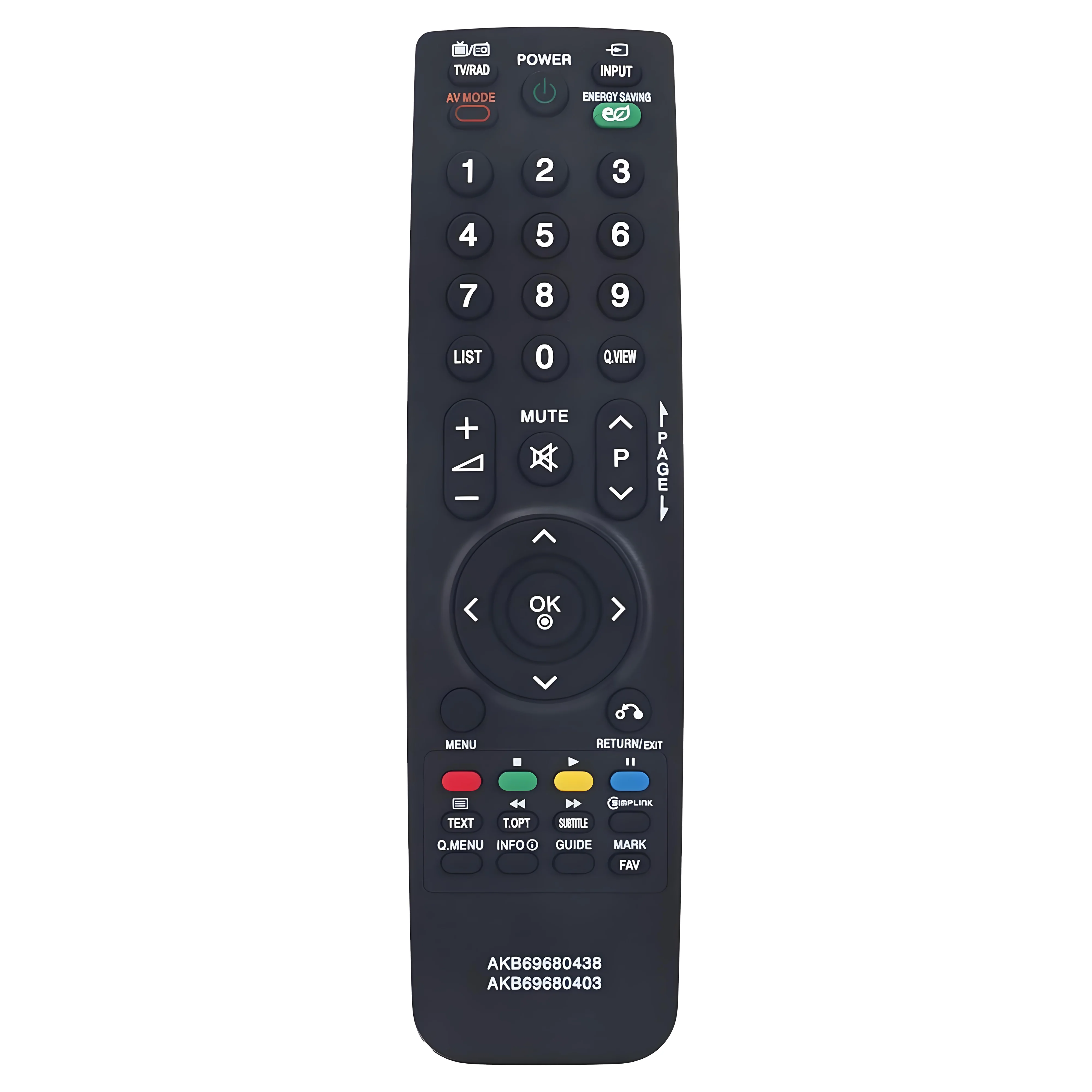 Telecomando di ricambio per LG AKB69680438