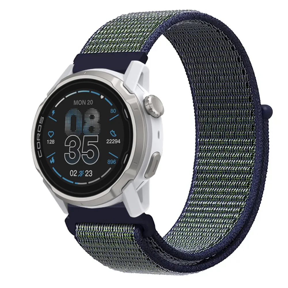 Breathable Nylon Loop Watch Band with Adjustable Fit, 20/22mm