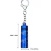 Embossed Aluminum Alloy Jar Medicine Box herb Box With Keychain Storage Tank Container Jars Smoking Accessories 2