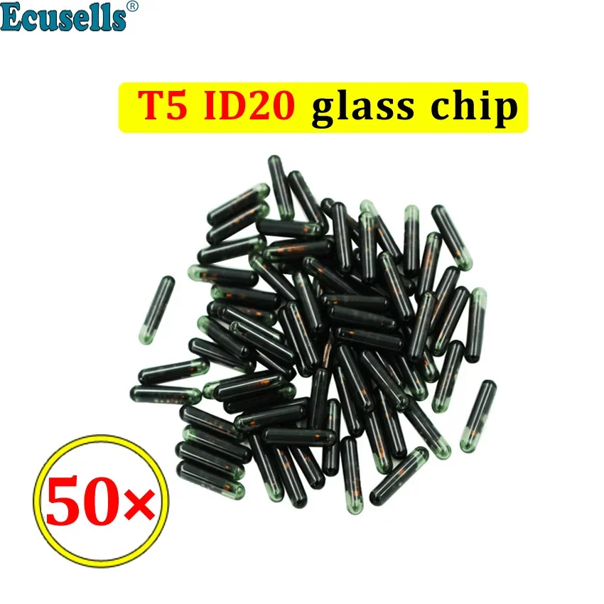 

50pcs/lot Transponder Chip T5 ID20 Glass Auto Car Key Chip ID20 Glass Chip