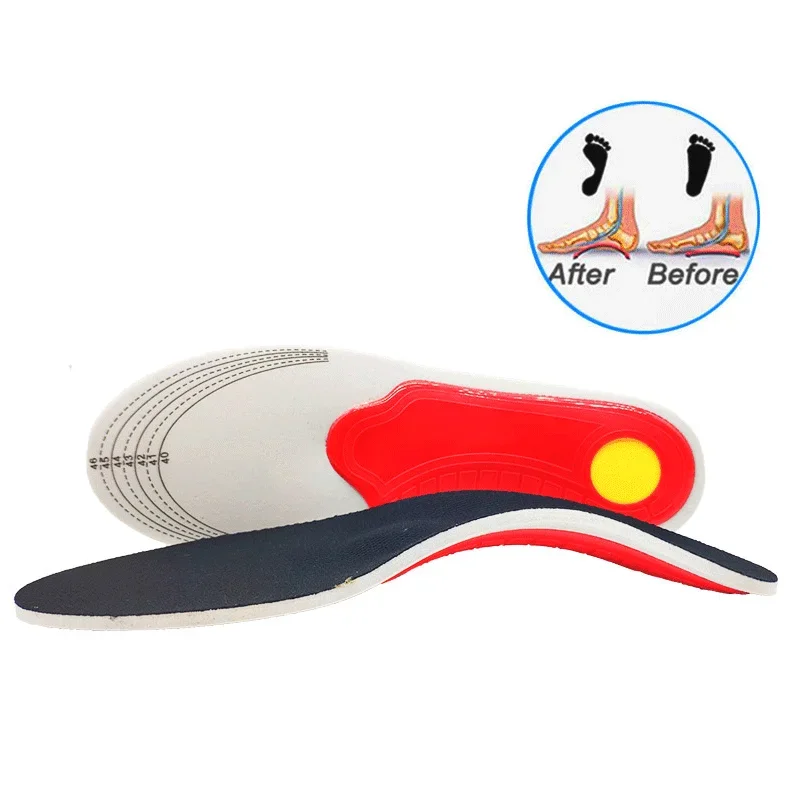 Orthopedic Insoles, 1pair Arch Flatfoot Ease Pressure Breathable Running Cushion, Cuttable Shoe Accessories