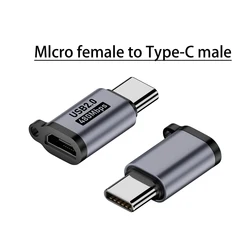Universal Type C to USB Converter - 480Mbps Fast Charging Adapter - 2pcs (Micro to Type - C)
