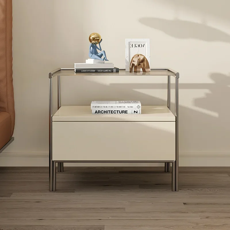 

Makeup Aesthetic Nightstands Pretty Transparent Simple Center Design Nightstands Acrylic Outdoor Table De Chevet Home Furnitures