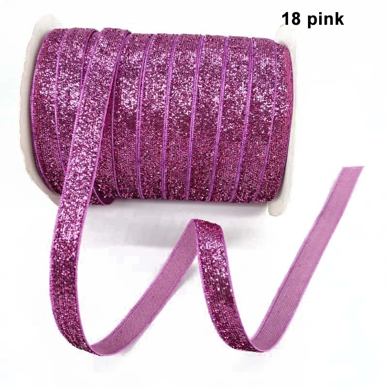 Multicolor Shimmer Glitter Velvet Ribbon for DIY Crafts and Decorative Wrapping