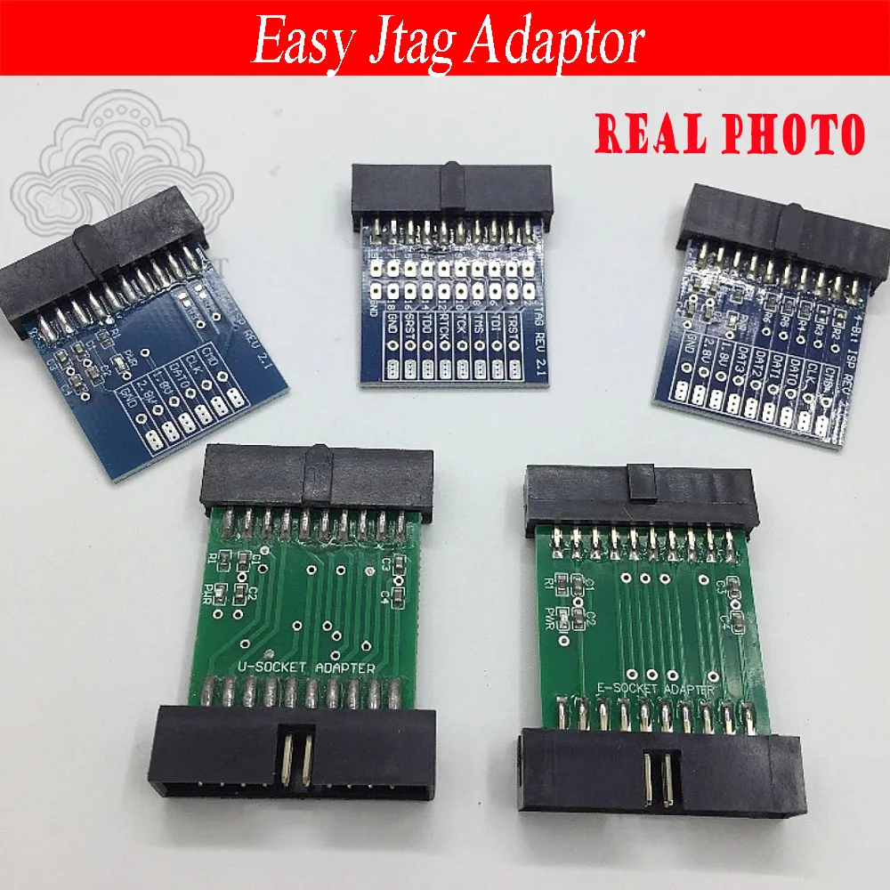이지 Jtag 플러스 5개 소형 보드 풀 세트 JTAG 어댑터, 1비트 ISP 어댑터, 4비트 ISP 어댑터, U-소켓 어댑터, E-소켓