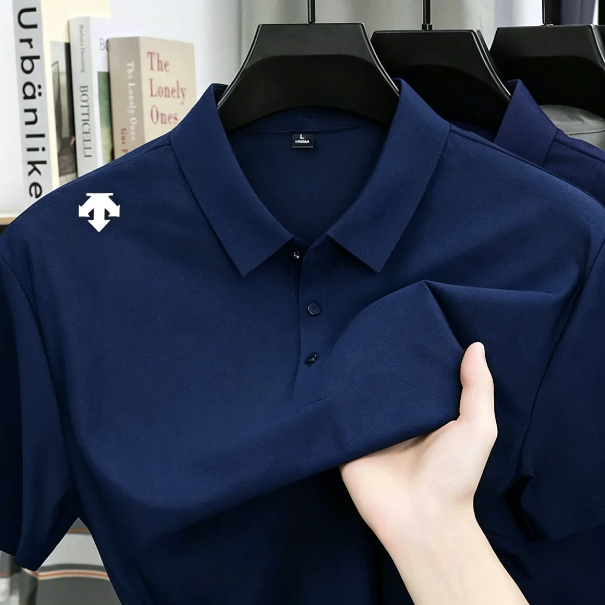 Polo Ricamata da Uomo - Maglietta Sportiva alla Moda, Comoda e Traspirante, T-Shirt Casual di Alta Qualità per l'Estate - Camicia da Uomo - Image 3