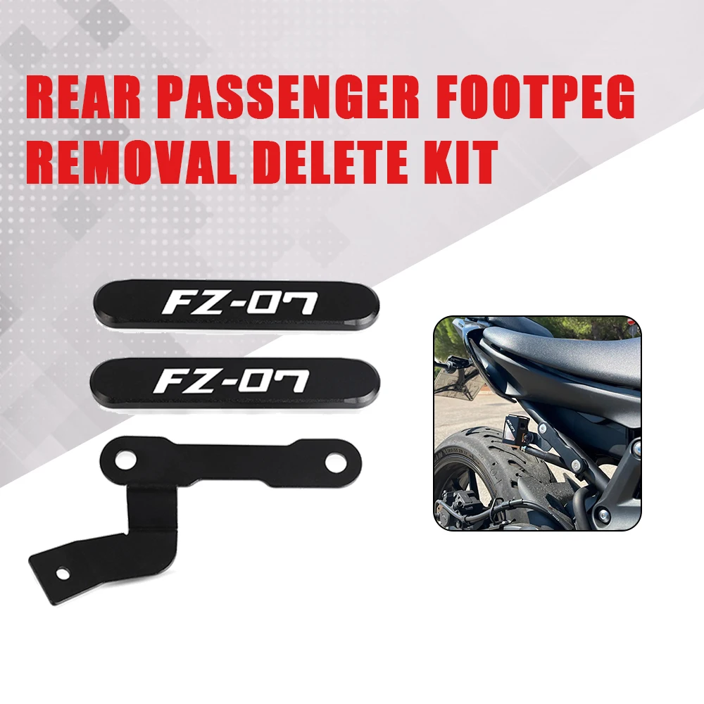 

Fit For Yamaha FZ07 MT-07 2014-2021 FZ-07 FZ 07 MT07 MT 07 CNC Aluminum Rear Passenger Peg Holes Cover Footpeg Block Off Plates