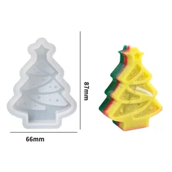 3D Christmas Tree Candle Silicone Mold for DIY Crafts and Home Decor Gift (Tree)
