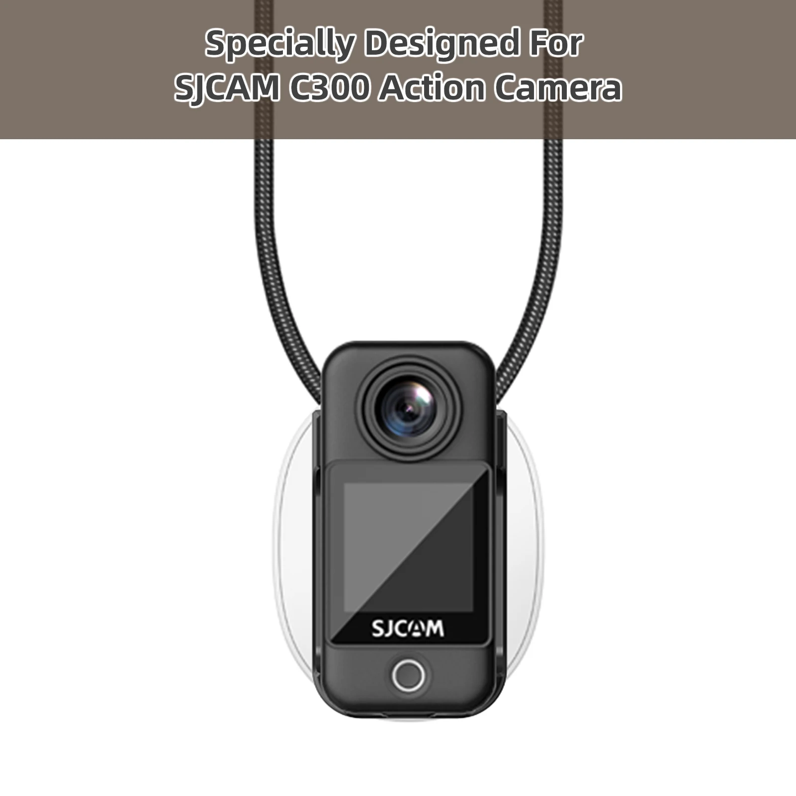 SJCAM 미니 액션 카메라 마그네틱 넥 거치대 마운트 퀵릴리즈, 조절 가능한 넥 스트랩 포함, SJCAM C300 과 호환 가능