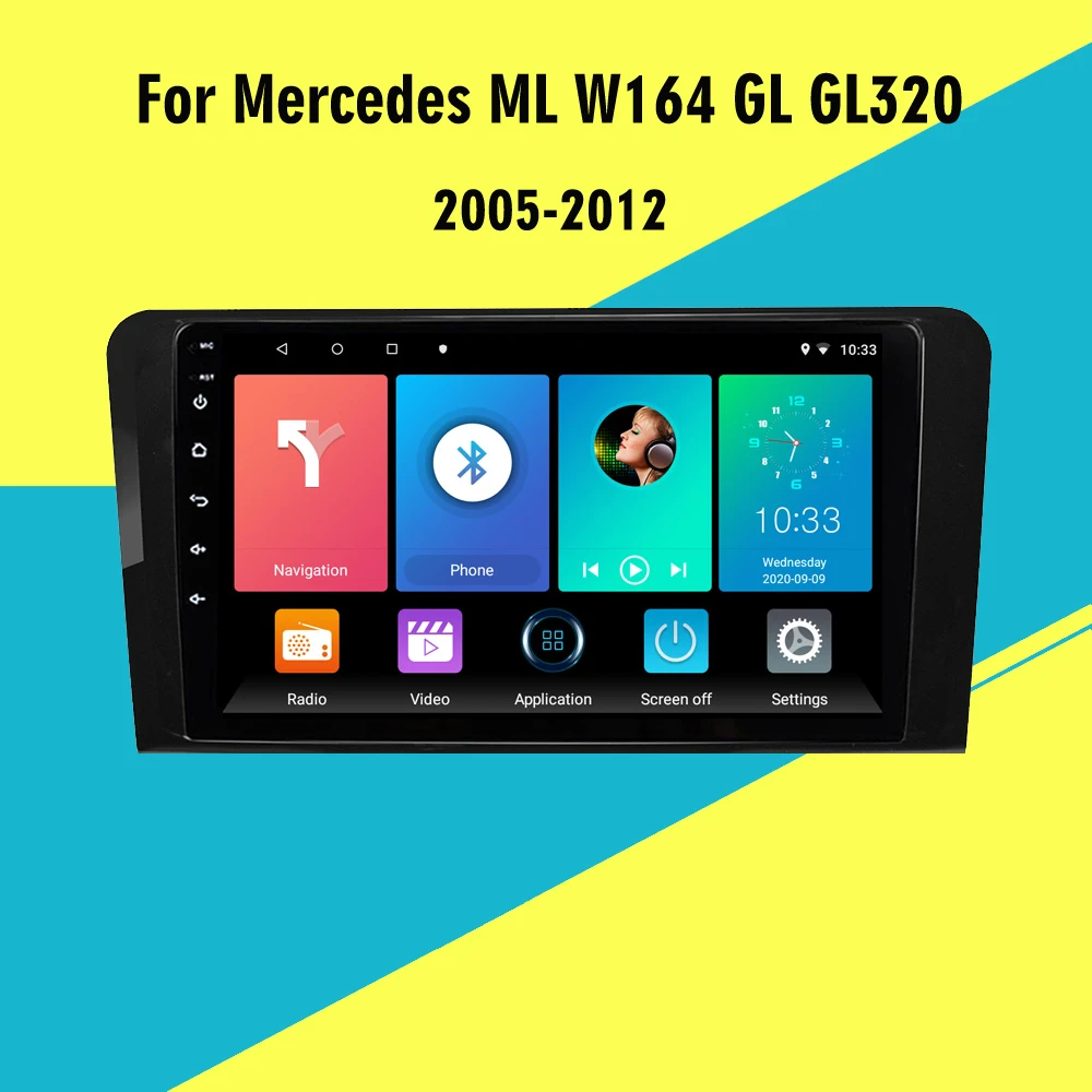 2Din автомобильный мультимедийный плеер Android 4G Carplay Wifi навигация GPS Авторадио для Benz