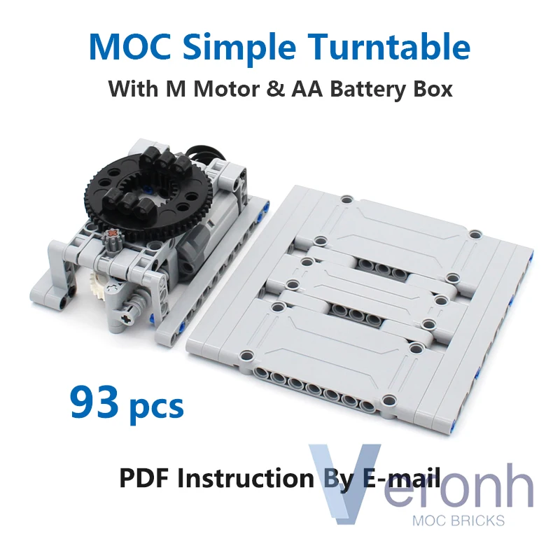 LEGO MOC A Sleek Motorised Turntable for Display by Eddie_Young