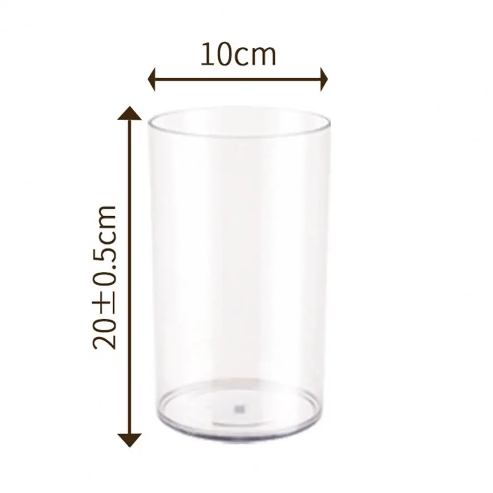 20/25/30/40cm Clear Cylinder Flower Vase Plastic Party Dining Table Centerpiece Hydroponic Holder Plants Container Decoration 6