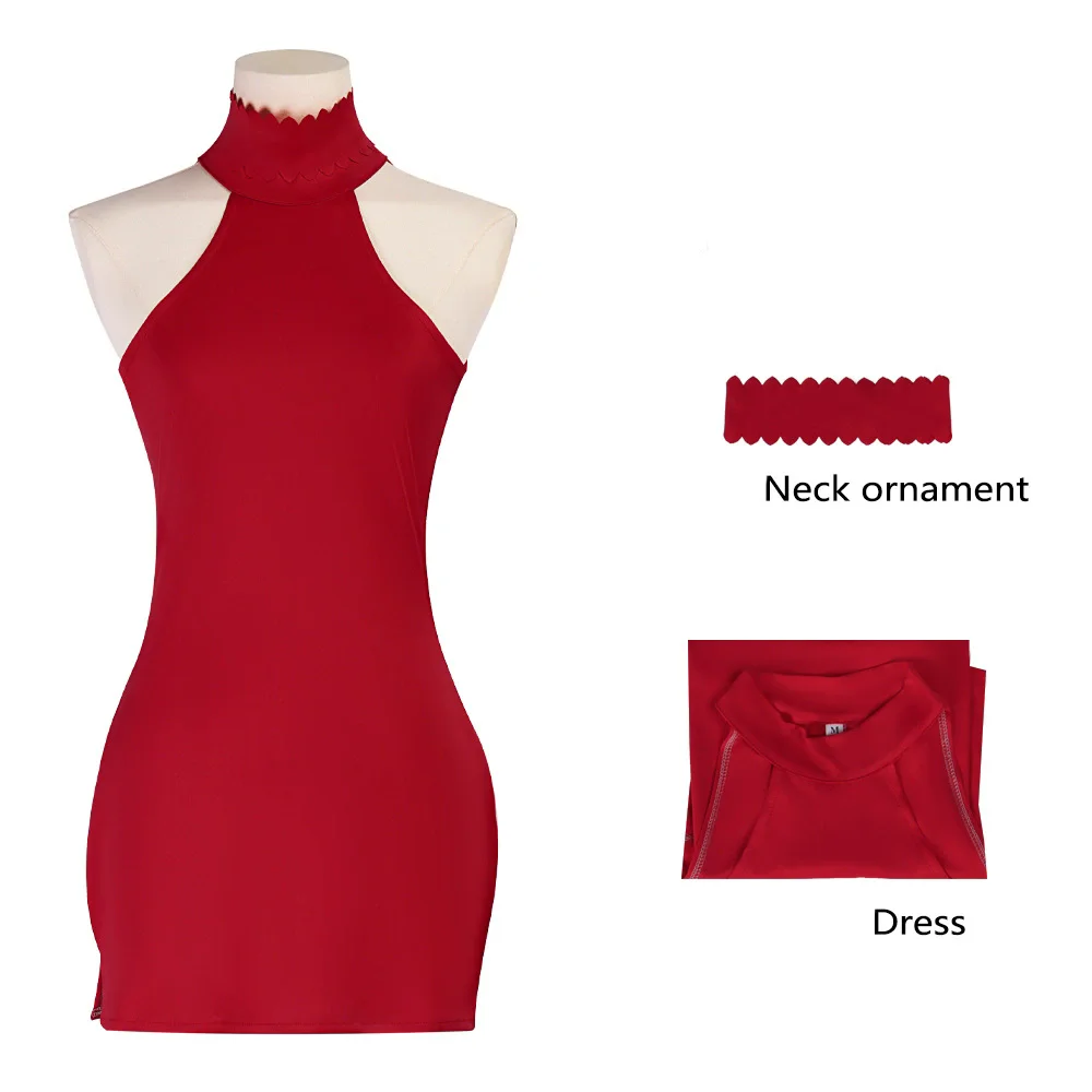 One Piece: Nami | Red Dress Cosplay Costume 32 One Piece Nami Beach Swimsuit Cosplay Costume