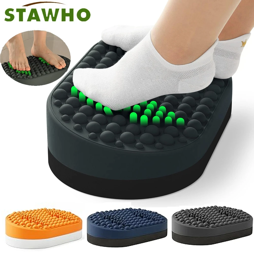 Foot Massager Foot Rest for Under Desk at Work,Office Foot Stool,Foot Massager for Plantar Fasciitis Relief,Silicone Footrests