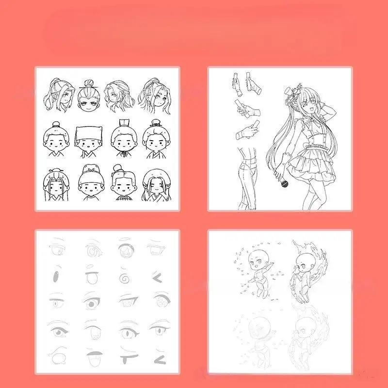 Libro tutorial sul disegno dei cartoni animati, guida passo-passo per principianti sul disegno dei personaggi, per studenti d'arte e appassionati - immagine 4