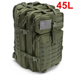 Tactical Outdoor Backpack for Travel and Hiking - Durable Survival and Hunting Bag (50L Green)