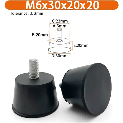 M6 M8 M10 Rubber Adjustable Feet Pad Feet Pad With Screw Table Chair Balck Leveling Foot Pad Furniture Leg Anti-shock Protection - Image 19