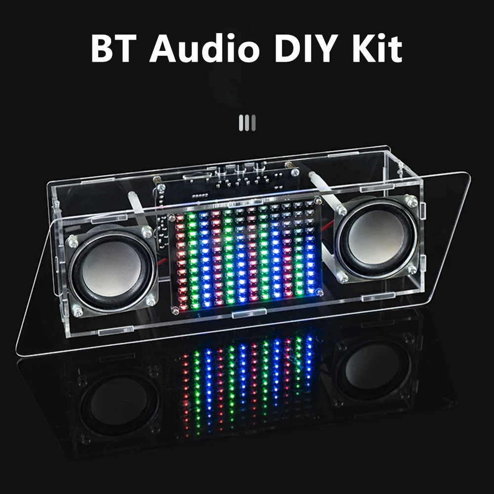 Bluetooth Speaker Kit DIY LED Music Spectrum Rhythm Light Bluetooth speaker LED Electronic Soldering Project Electronic Kit