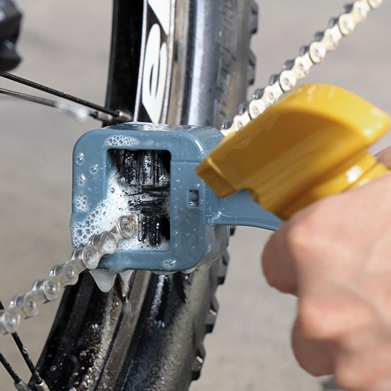 Portable Chain Cleaner Motorcycle Road Bike Chain Clean Brush Bicycle Clean  Motorcycle Tools Chain Cleaner Maintenance Tool - AliExpress