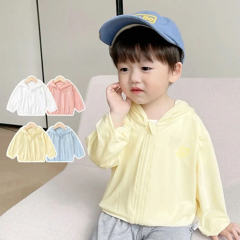 Children UV Protection Sun Jacket Unisex Breathable Lightweight Skin Coat for Baby Toddler Outdoor Summer Travel Soft Portable 1