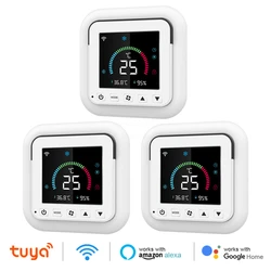 Smart WiFi Touchscreen Thermostat with LCD Display and Voice Control (3Pcs)