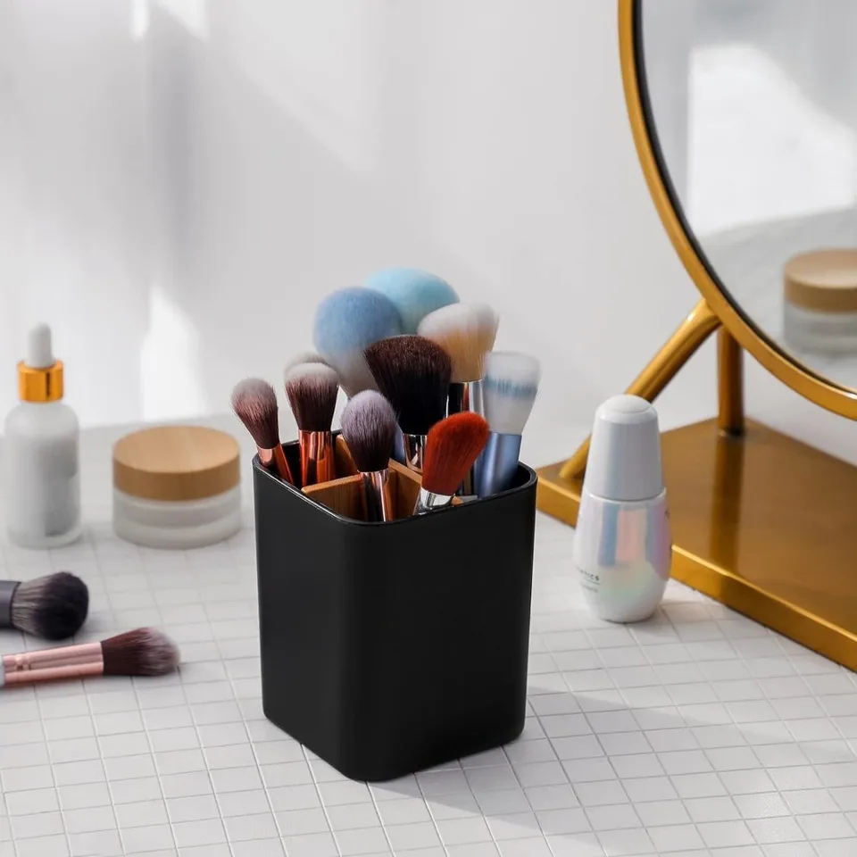 Eco-Friendly Bamboo Toothbrush and Toothpaste Holder