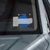 Transparent Car Vehicle Parking Ticket Receipt Permit Card Holder Clip Sticker Windscreen Plastic Universal Car Accessories 2