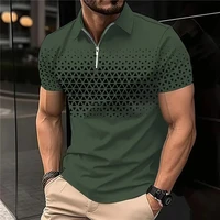 Chemises polo pour hommes, chemise de golf à boutons, respirante, à séchage rapide, anti-humidité, à manches courtes, vêtements d'été pour hommes, vêtements de sport pour le tennis 1
