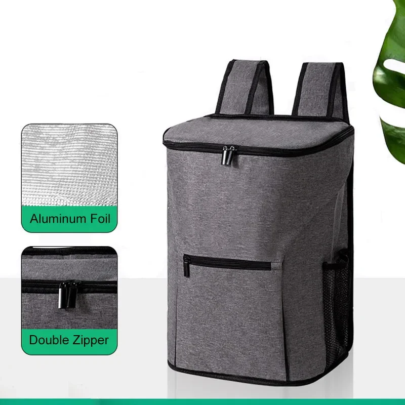 26L Outdoor Cooler Bag Thermal Backpack Insulated Picnic Lunch Bag Camping Food Drink Beer Ice Leakproof Travel Backpack