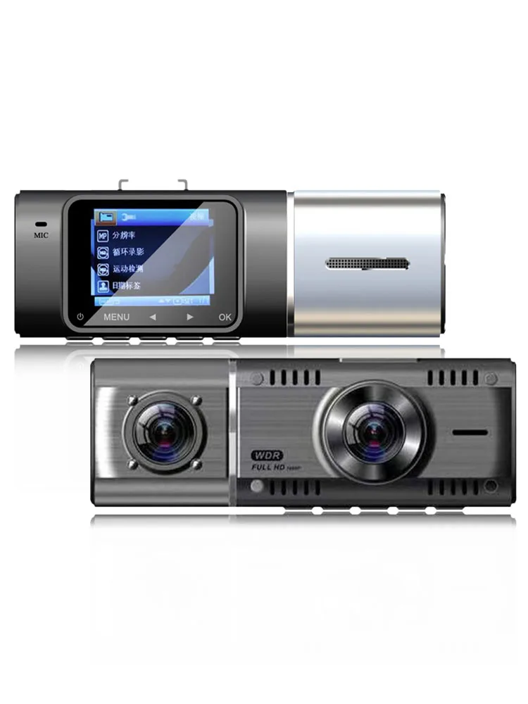 Dual 1080P Dash Cam Front And Inside HDR Night Vision Car Camera Driving Recorder 310° Wide Angle Loop Recording Parking Monitor yi smart dash camera