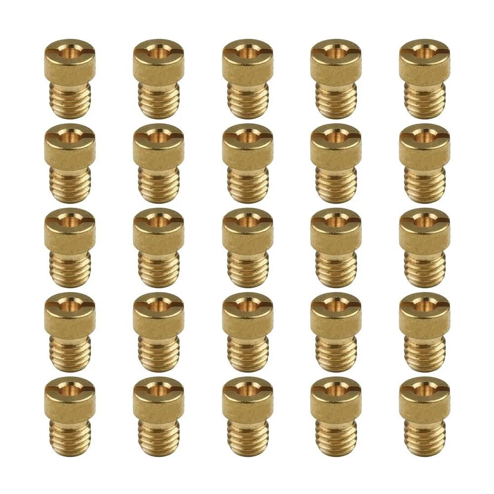 25Pcs Main Jet Nozzles 55-115 M5 For Dellorto PHBG 21 19.5 19 SHA 13,14,15 16 19 20 SHBC 5mm Carburetor Main Jet Tools Sets Carburetor Repair Tool Kit