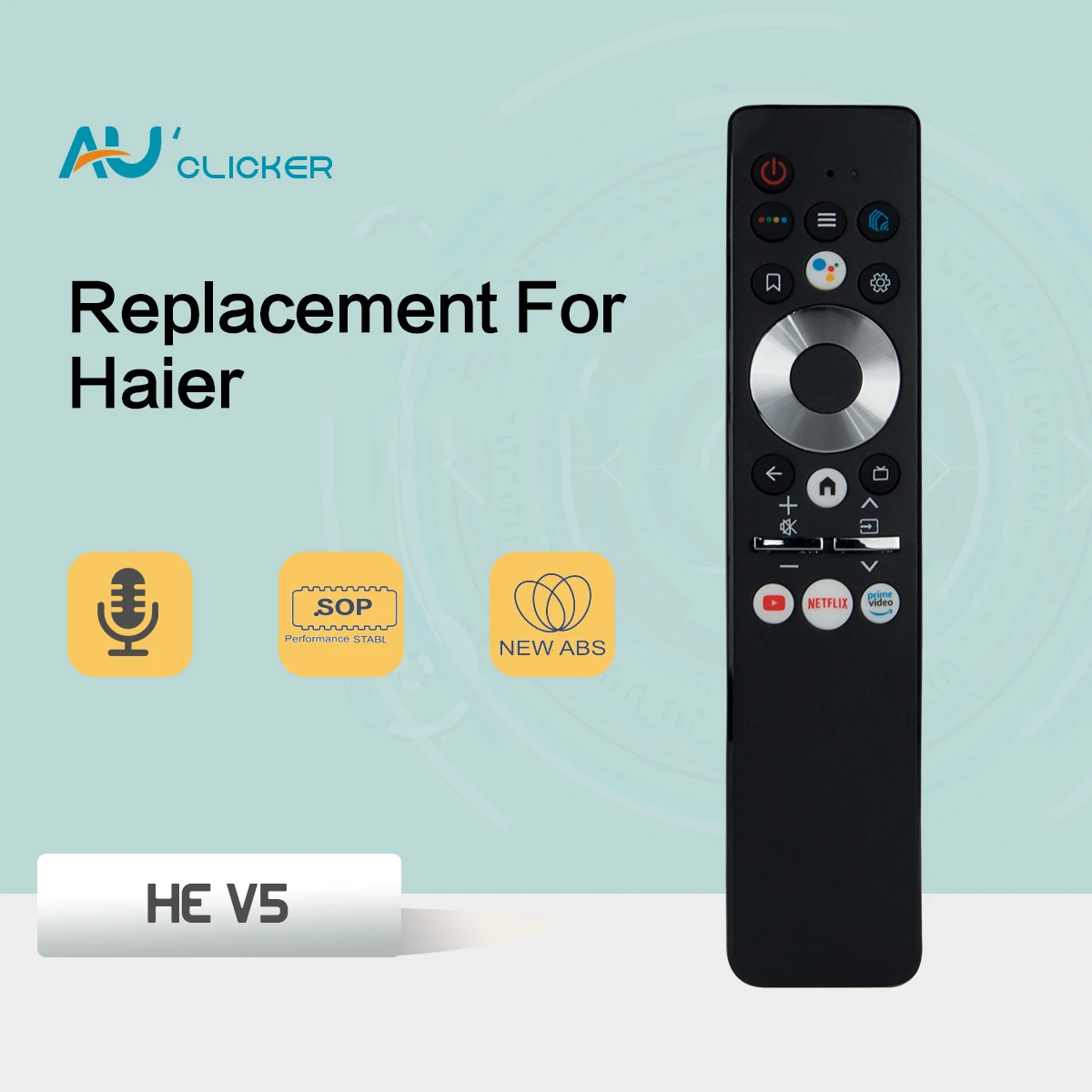 Telecomando Wireless Vocale Per Haier Htr-U29R Haier 50 Smart Tv H50K6Ug H55K6Ug Muslimybx2 Haier 50 Smart Tv Dx Htr-U29