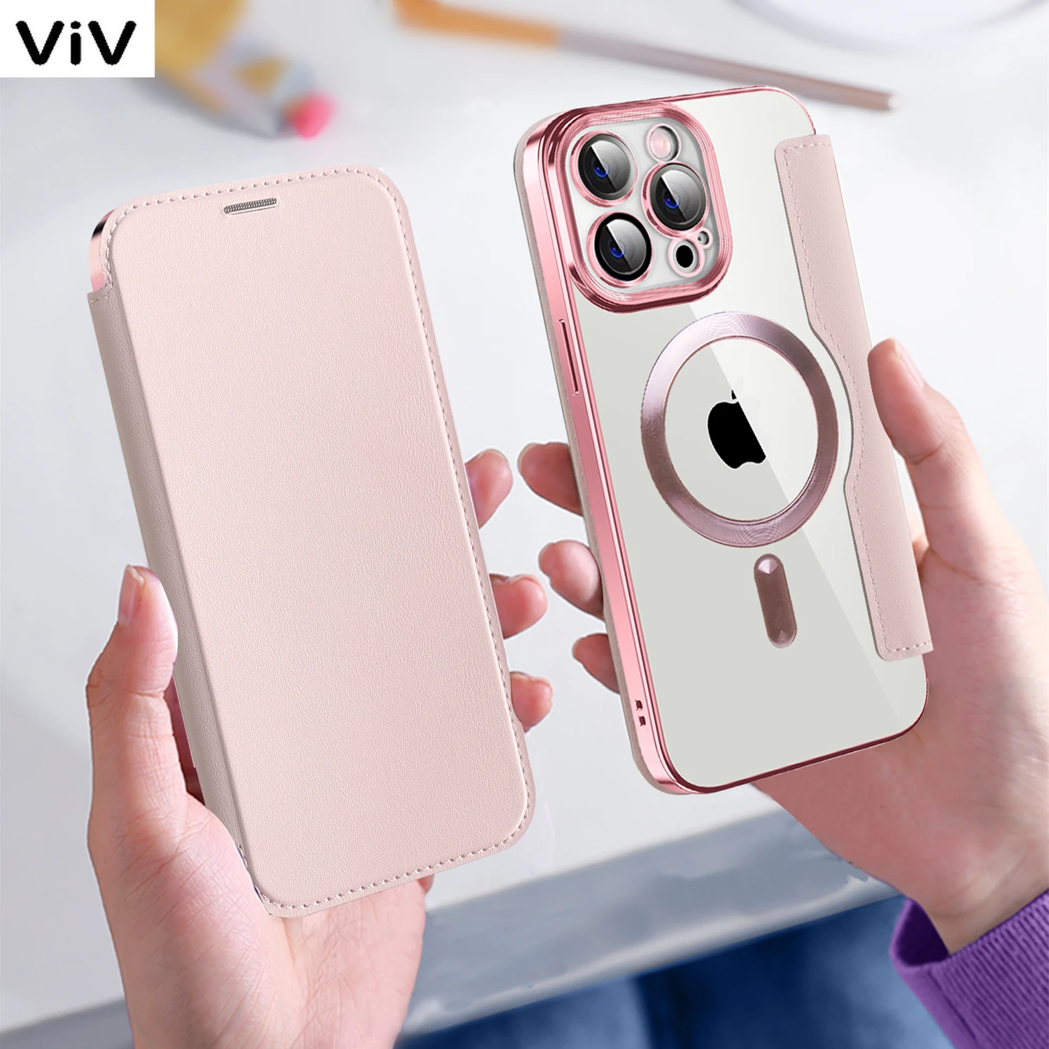 

Чехол-книжка с магнитом для iPhone 15 11 12 13 14 Pro Max Plus