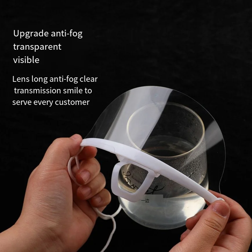 20PCS Clear Anti-Fog Face Mask Reusable anti-spitting face mask