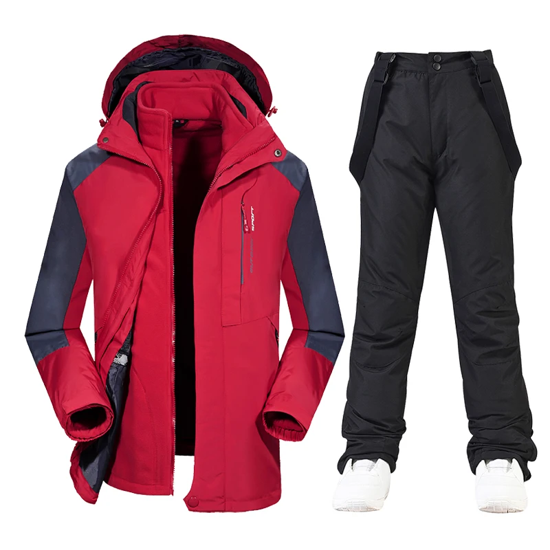 

Мужская Водонепроницаемая спортивная куртка, теплые флисовые штаны для лыж, сноуборда, рыбалки, альпинизма, кемпинга