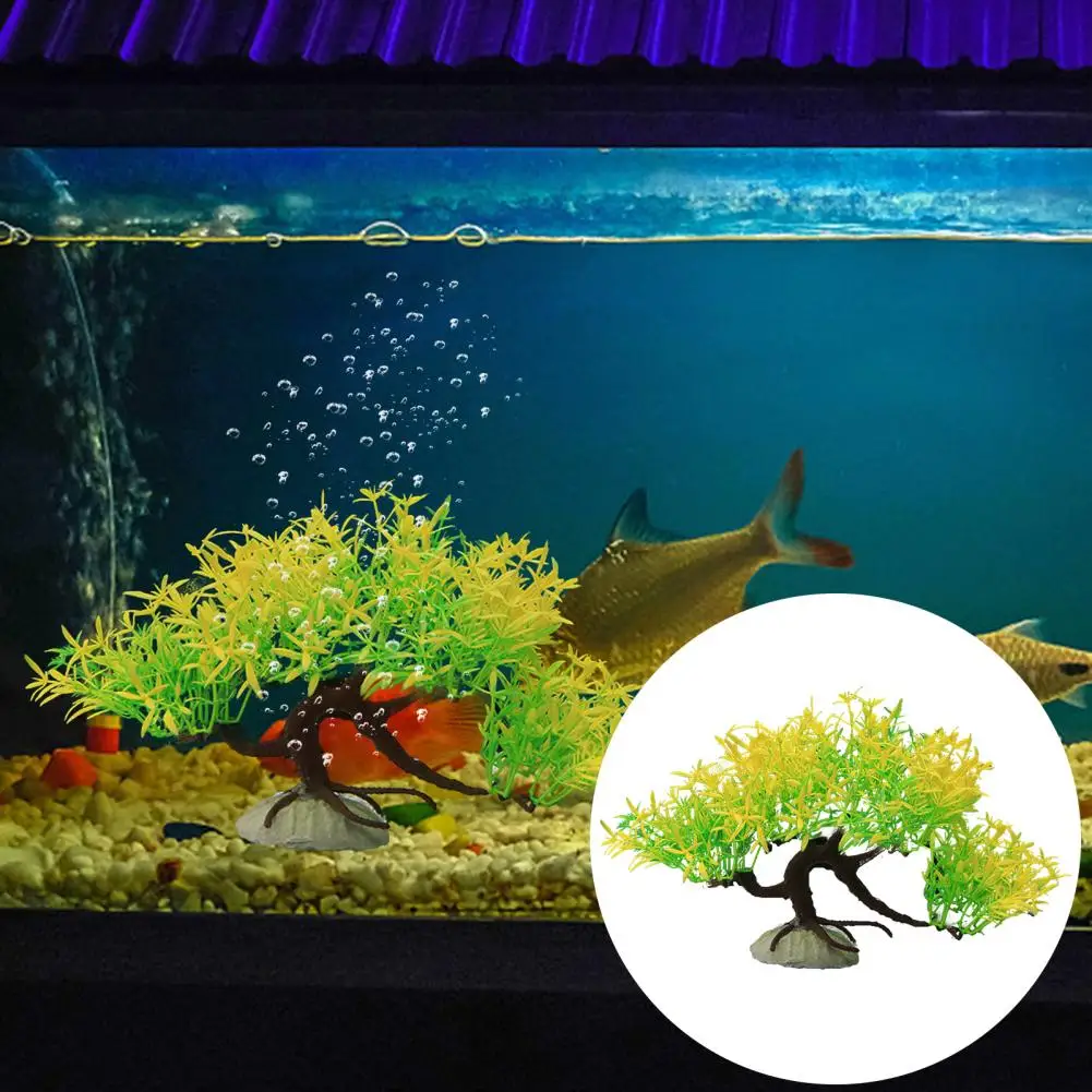 Simulation tree useful harmless artificial aquatic plant artificial aquarium plant fish tank decoration tank supply
