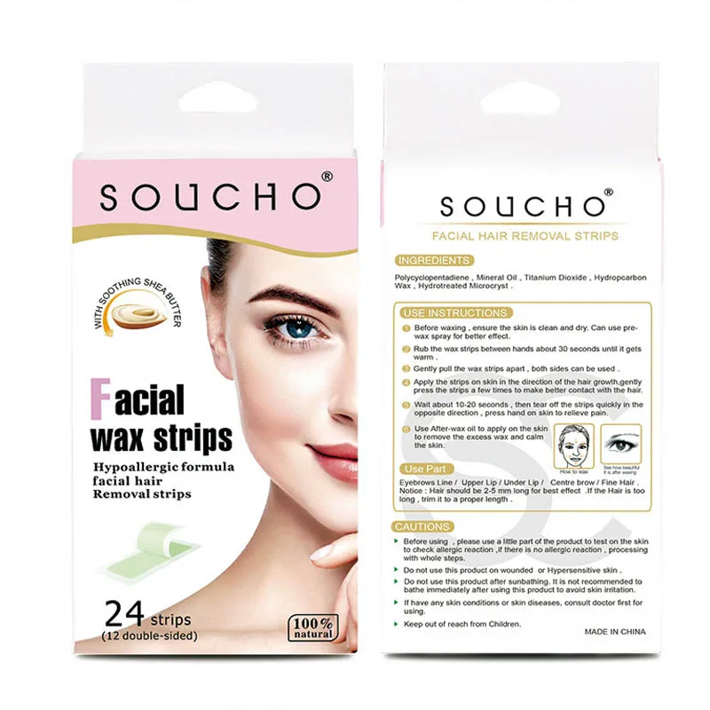 Portable Hair Single-sided Double-sided Non-woven Depilatory Wax Paper Wax Strips Fast Hair Removal