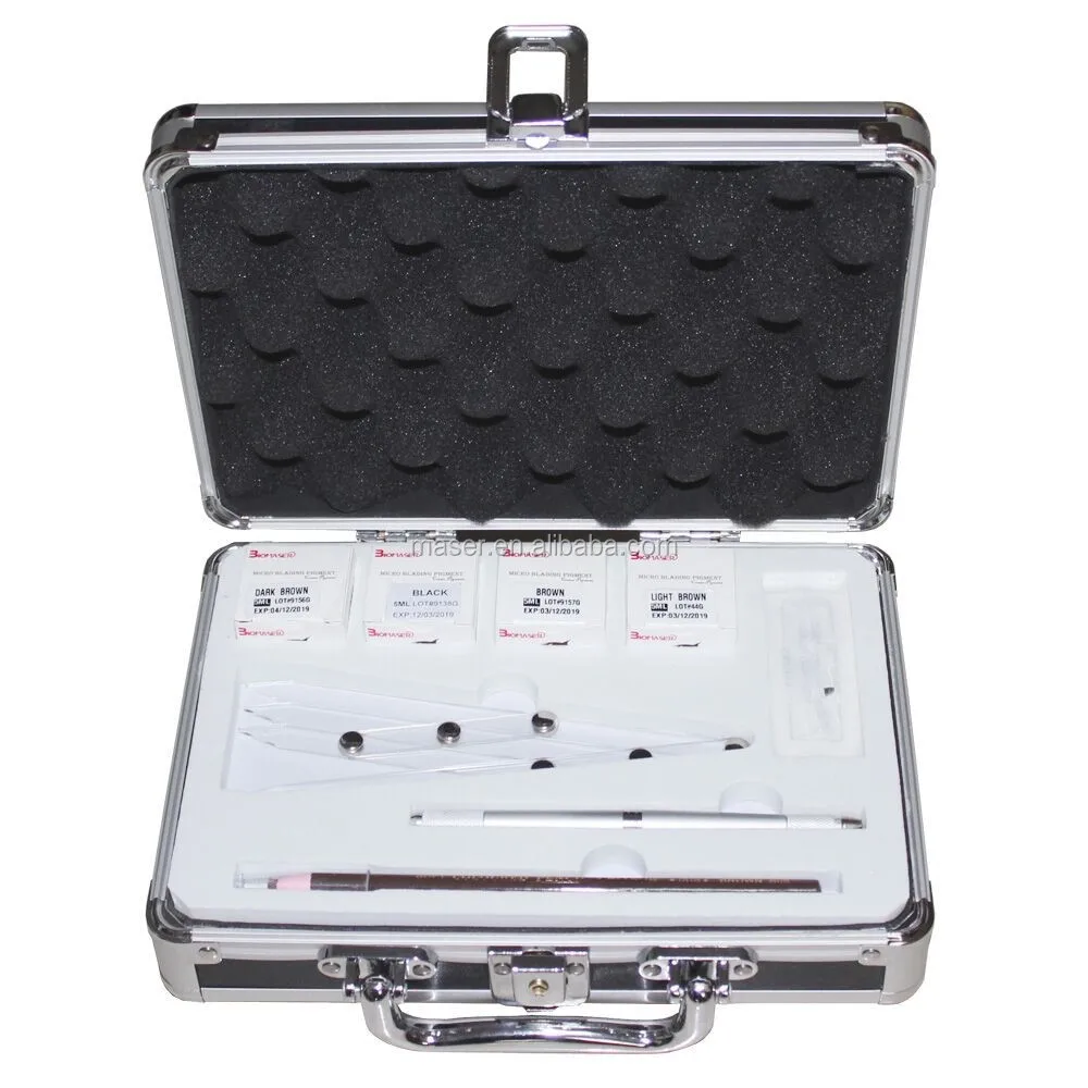 

Newest Manual Hand Tools Set for Microblading, Starter Microblading Pigment Blades Kit